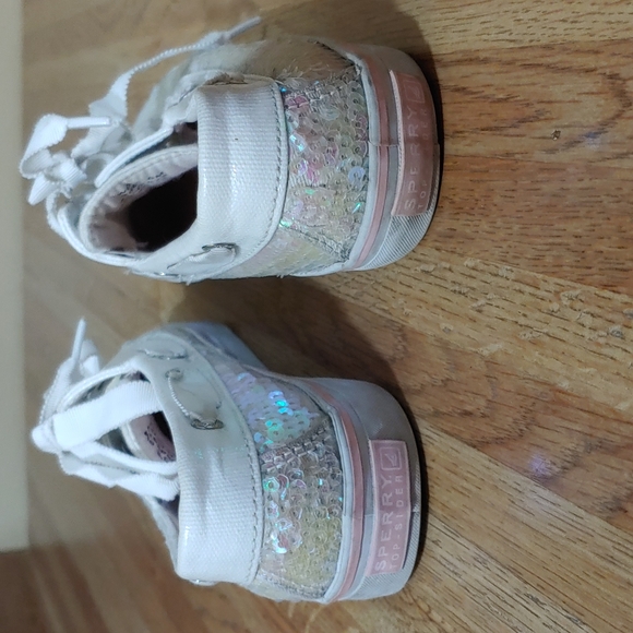 Sperry Top-Sliders Iridescent Sequins Loafers Shoes 6M - Picture 8 of 14